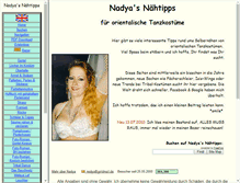 Tablet Screenshot of nadyas-naehtipps.de